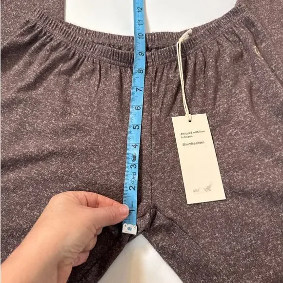 Sunday Citizen Cosset Relaxed Sweatpants Effortless Casual Pants Brown S - Picture 7 of 9